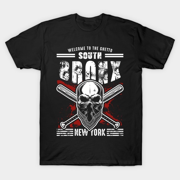 Gang City New York Ghetto Bronx T-Shirt by TEEWEB